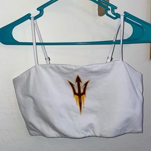 6/$19🦋ASU white crop top